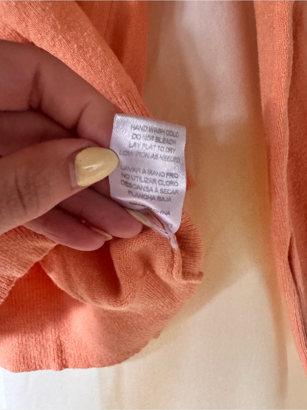 BE COOL Women's Peach Crewneck Cowl Sweater - Picture 4 of 5